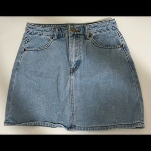 light denim skirt
